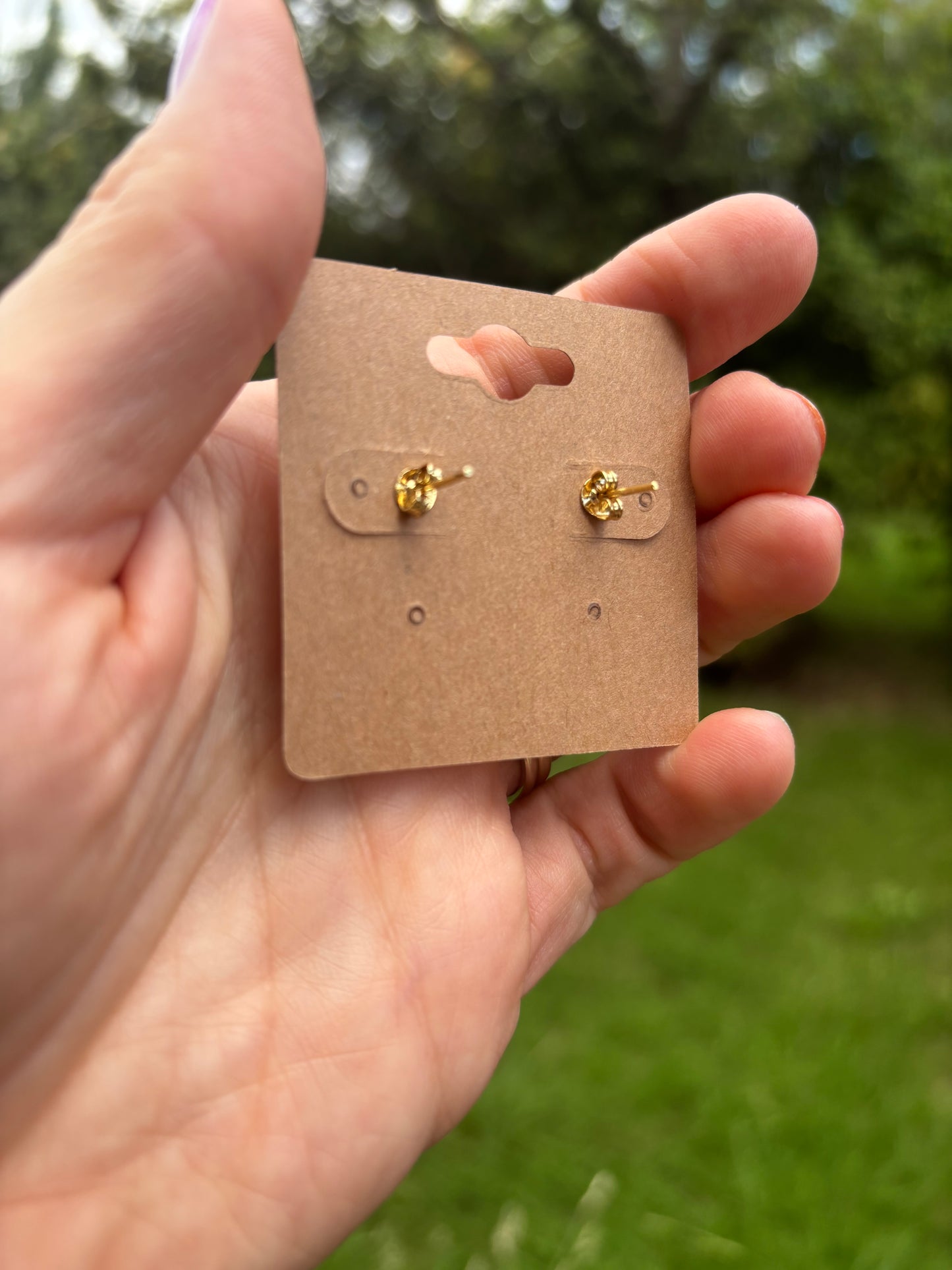Dragonfly stud earrings - 18K gold plated
