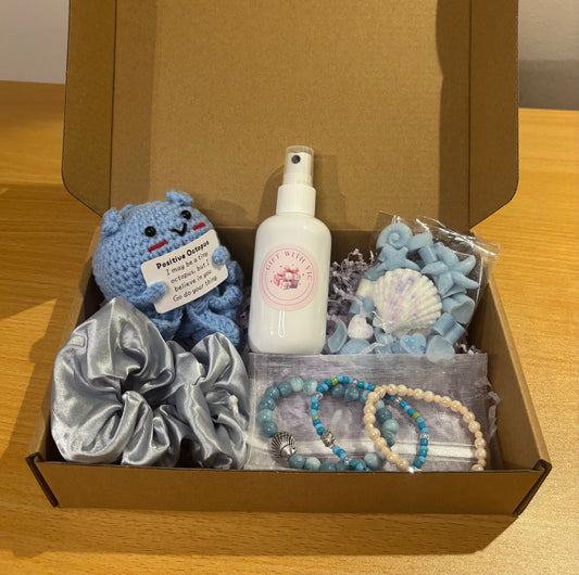 Blue octopus gift box
